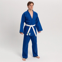 Кимоно для дзюдо Leomik Training синее, рост 165 см, размер 48 - Фото 2