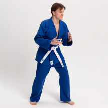 Кимоно для дзюдо Leomik Training синее, рост 165 см, размер 48 - Фото 3