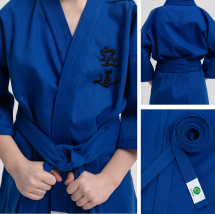 Кимоно для кудо Leomik Training синее, размер 30, рост 120 см - Фото 4
