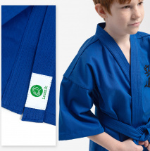 Кимоно для кудо Leomik Training синее, размер 30, рост 120 см - Фото 5