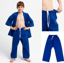 Кимоно для кудо Leomik Training синее, размер 30, рост 120 см - Фото 3