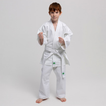 Кимоно для рукопашного боя Leomik Training белое, размер 32, рост 130 см - Фото 15