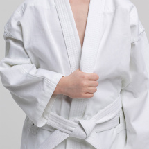 Кимоно для рукопашного боя Leomik Training белое, размер 32, рост 130 см - Фото 5