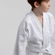 Кимоно для рукопашного боя Leomik Training белое, размер 32, рост 130 см - Фото 21