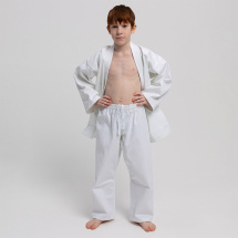 Кимоно для рукопашного боя Leomik Training белое, размер 32, рост 130 см - Фото 25