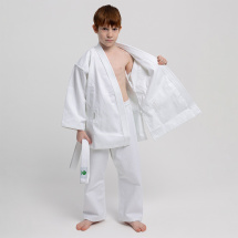 Кимоно для рукопашного боя Leomik Training белое, размер 32, рост 130 см - Фото 27