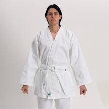 Кимоно для рукопашного боя Leomik Training белое, размер 52, рост 180 см - Фото 9