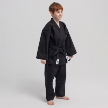 Кимоно для рукопашного боя Leomik Training черное, рост 130 см - Фото 16