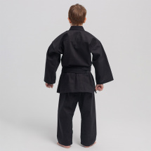 Кимоно для рукопашного боя Leomik Training черное, рост 130 см - Фото 18