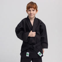 Кимоно для рукопашного боя Leomik Training черное, рост 130 см - Фото 2