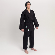 Кимоно для рукопашного боя Leomik Training черное, рост 160 см - Фото 4