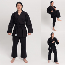 Кимоно для рукопашного боя Leomik Training черное, рост 160 см - Фото 2