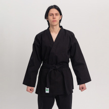 Кимоно для рукопашного боя Leomik Training черное, рост 160 см - Фото 10