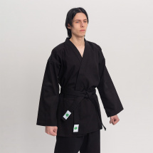 Кимоно для рукопашного боя Leomik Training черное, рост 160 см - Фото 11