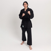 Кимоно для рукопашного боя Leomik Training черное, рост 160 см - Фото 3