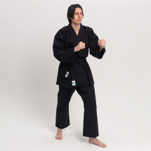 Кимоно для рукопашного боя Leomik Training черное, рост 160 см - Фото 8