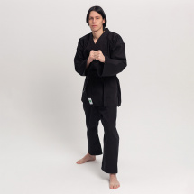Кимоно для рукопашного боя Leomik Training черное, рост 160 см - Фото 6