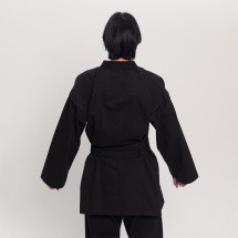 Кимоно для рукопашного боя Leomik Training черное, рост 175 см - Фото 12