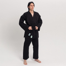 Кимоно для рукопашного боя Leomik Training черное, рост 175 см - Фото 4
