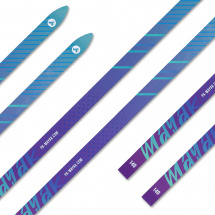 Лыжи подростковые беговые Маяк деревянные, 140 см, фиолетово-голубые - Фото 5