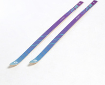 Лыжи подростковые беговые Маяк деревянные, 140 см, фиолетово-голубые - Фото 7