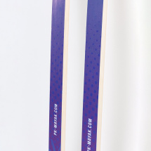 Лыжи подростковые беговые Маяк деревянные, 140 см, фиолетово-голубые - Фото 14