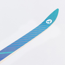 Лыжи подростковые беговые Маяк деревянные, 140 см, фиолетово-голубые - Фото 13