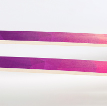 Лыжи подростковые беговые Маяк деревянные, 140 см, фиолетово-розово-оранжевые - Фото 10