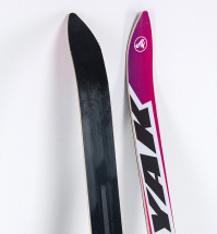 Беговые  подростковые лыжи Маяк из дерево-пластика 150 см с креплением NN75, фиолетовые