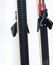 Беговые подростковые лыжи Маяк из дерево-пластика 170 см с креплением NN75, черно-серые