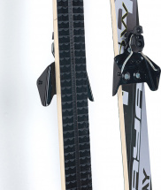 Детские подростковые лыжи Маяк из дерево-пластика 130 см с креплением NN75, серые