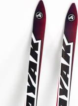 Лыжи подростковые беговые Маяк из дерево-пластика, 150 см, черно-красные - Фото 12