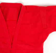 Кимоно (куртка) для самбо Leomik Training красное, размер 30, рост 120 см - Фото 16