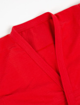 Кимоно (куртка) для самбо Leomik Training красное, размер 30, рост 120 см - Фото 39