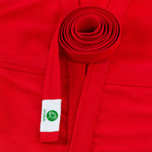 Кимоно (куртка) для самбо Leomik Training красное,  размер 32, рост 125 см - Фото 18
