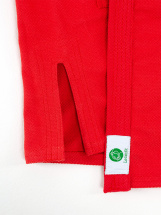 Кимоно (куртка) для самбо Leomik Training красное,  размер 32, рост 125 см - Фото 41