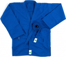 Кимоно (куртка) для самбо Leomik Training синее, размер 26, рост 110 см - Фото 10