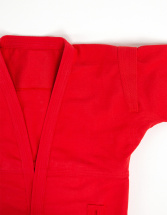 Кимоно (куртка) для самбо Leomik Master красное, размер 48, рост 165 см - Фото 32