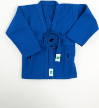 Кимоно (куртка) для самбо Leomik Master синее, размер 44, рост 155 см - Фото 31