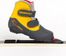 Ботинки лыжные MARAX MXN-Kids, серо-желтый, размер 30 - Фото 34