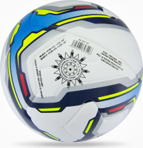 Мяч футбольный VAMOS INVERSOR NEW № 5 профессиональный, бело-черно-голубой - Фото 15