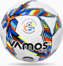 Мяч футбольный VAMOS EUFORIA HYBRID № 5 матчевый, бело-сине-красный - Фото 13
