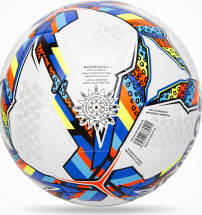 Мяч футбольный VAMOS EUFORIA HYBRID № 5 матчевый, бело-сине-красный - Фото 14