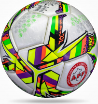 Мяч футбольный VAMOS FUSION FUTSAL № 4 профессиональный, бело-желто-зеленый - Фото 12