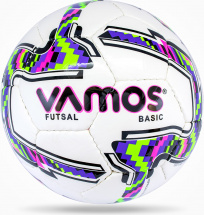 Мяч футбольный VAMOS FUTSAL BASIC № 2 футзальный, бело-черно-зелено-фиолетовый - Фото 10