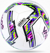 Мяч футбольный VAMOS FUTSAL BASIC № 2 футзальный, бело-черно-зелено-фиолетовый - Фото 11