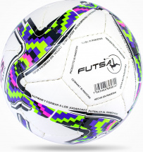 Мяч футбольный VAMOS FUTSAL BASIC № 2 футзальный, бело-черно-зелено-фиолетовый - Фото 12
