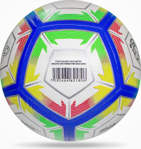 Мяч футбольный VAMOS ESPECTRO № 5 тренировочный, бело-сине-желто-красно-зеленый - Фото 14