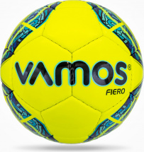 Мяч футбольный VAMOS FIERO № 3 тренировочный, желто-синий - Фото 10