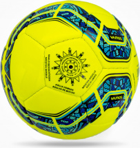 Мяч футбольный VAMOS FIERO № 3 тренировочный, желто-синий - Фото 12